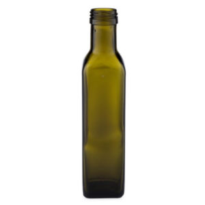 Glass Square Marasca Oil Bottles with Cap