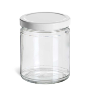 Round Glass Jar with Lug Cap