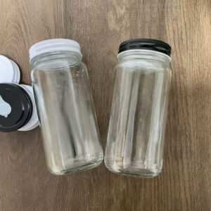 20oz Round Straight Side Glass Jar with Metal Lid