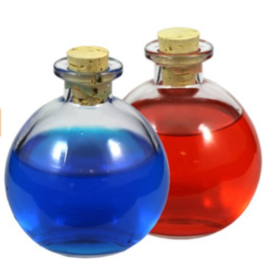 Ball Glass Bottle with Cork